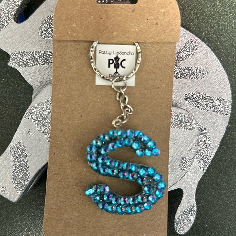 Rhinestone Resin Keychain